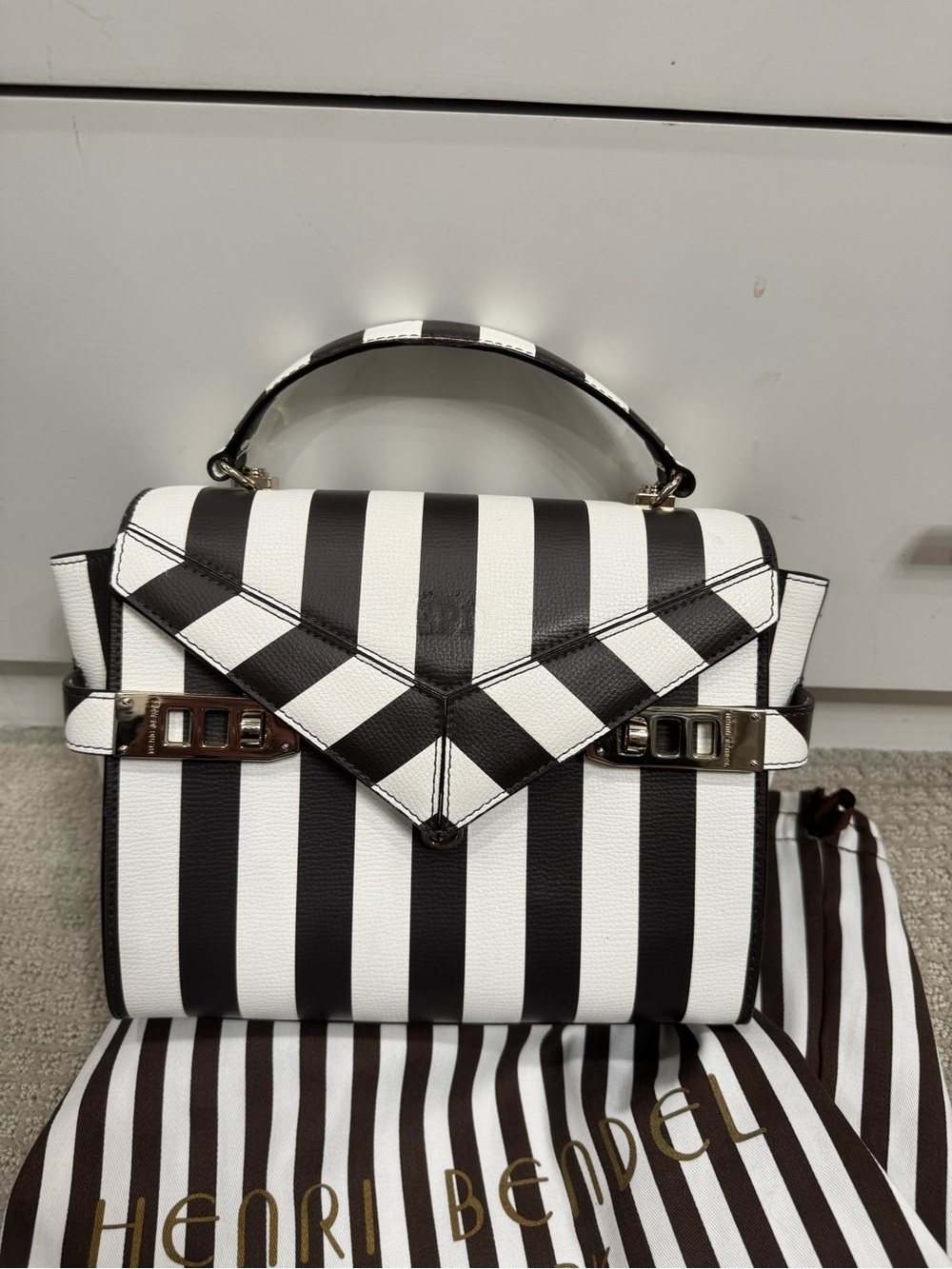 Iconic Henri Bendel Uptown Satchel